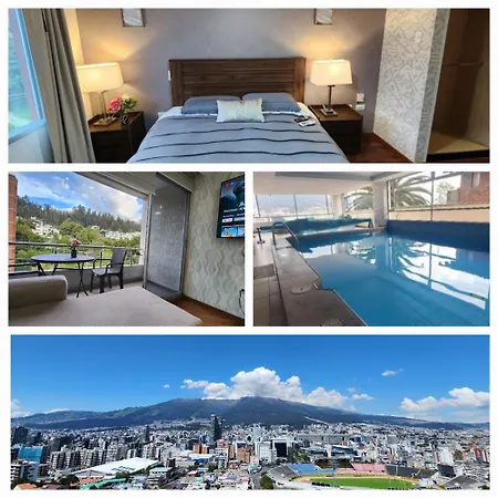 Excelente Vista Panoramica,Piscina,Sauna,Seguridad 24H,Acojedor,Confortable,Excellent Panoramic View, Swimming Pool, Private Security 24H Comfortable And Cozy Quito Exterior photo